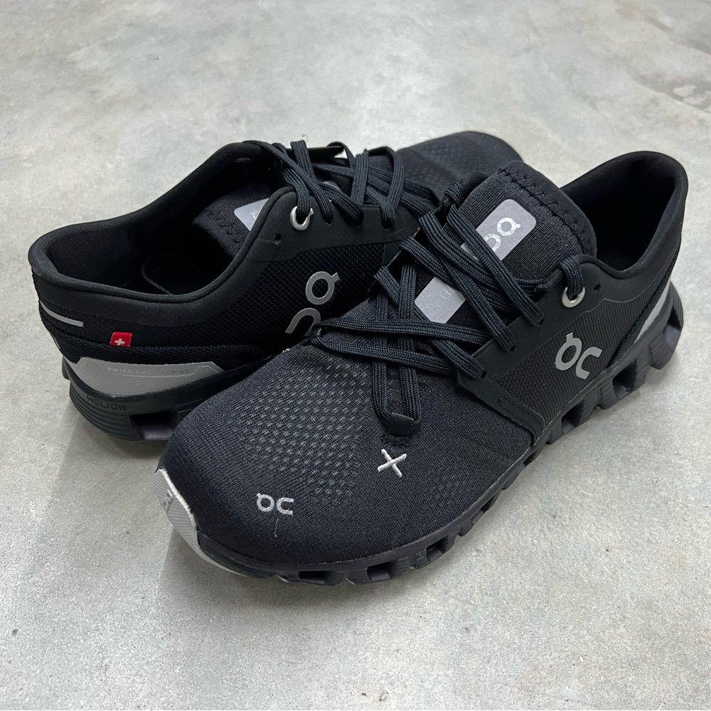 On Running Black and Gray Sneakers